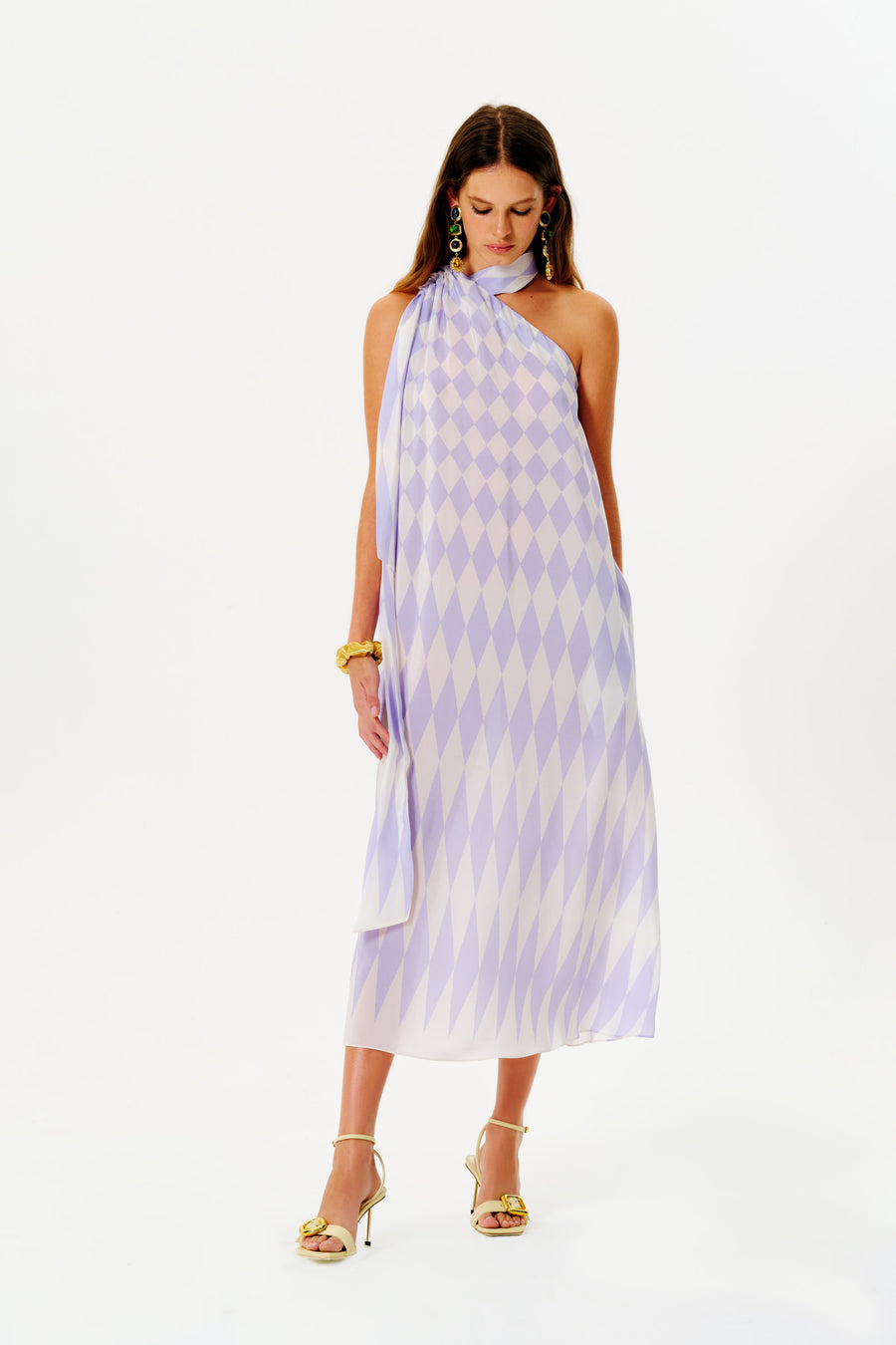 Jeannette Silk Dress | Lilac