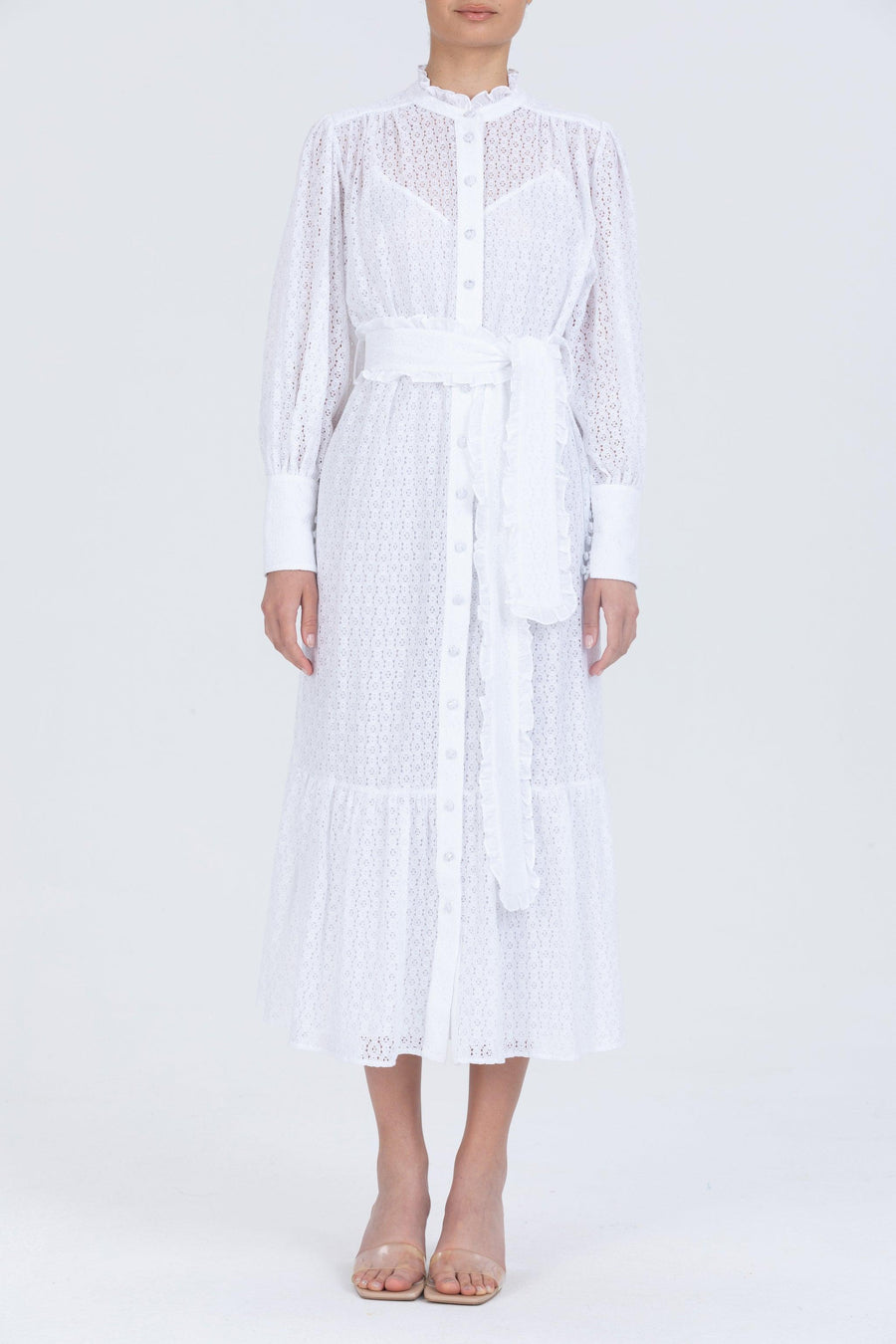 Jasmine Maxi Dress | White - Mergim