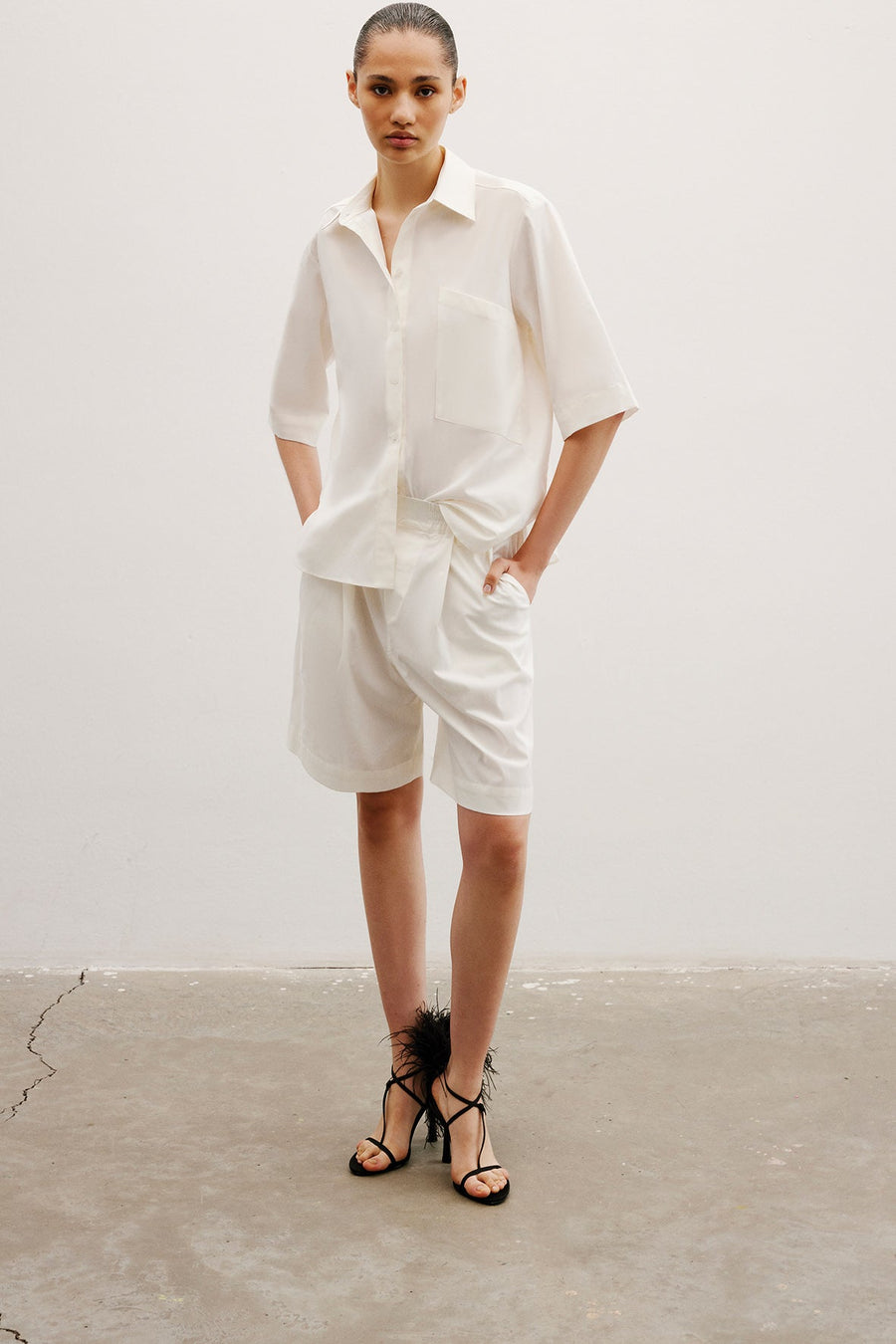 Cloe Cotton Shirt | Off White