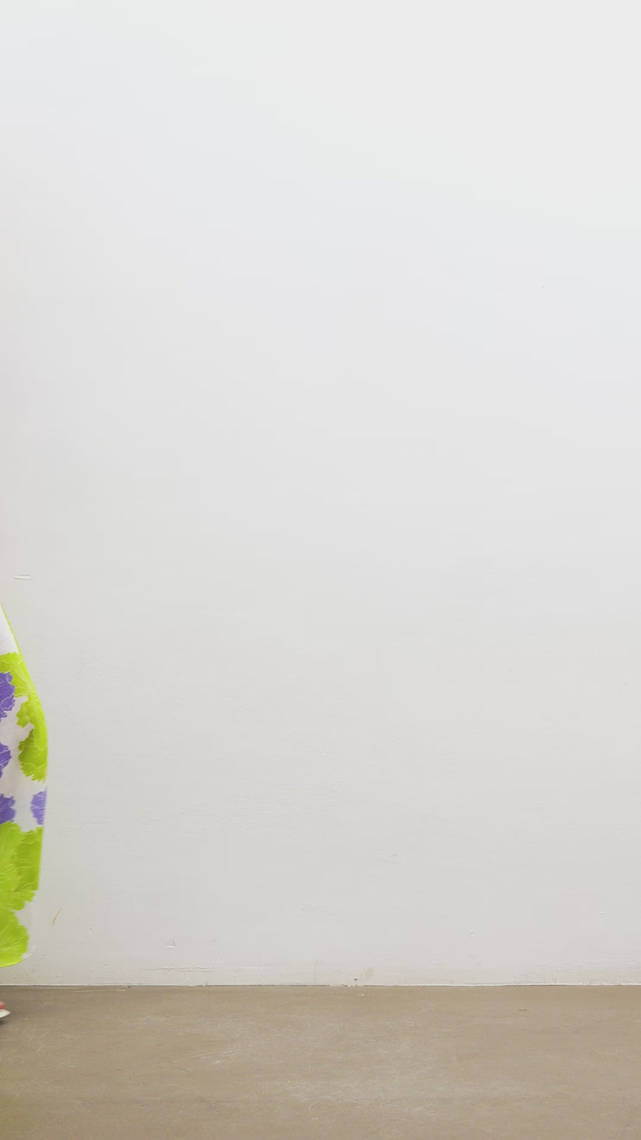 Gisela Linen Dress | Lilac & Green