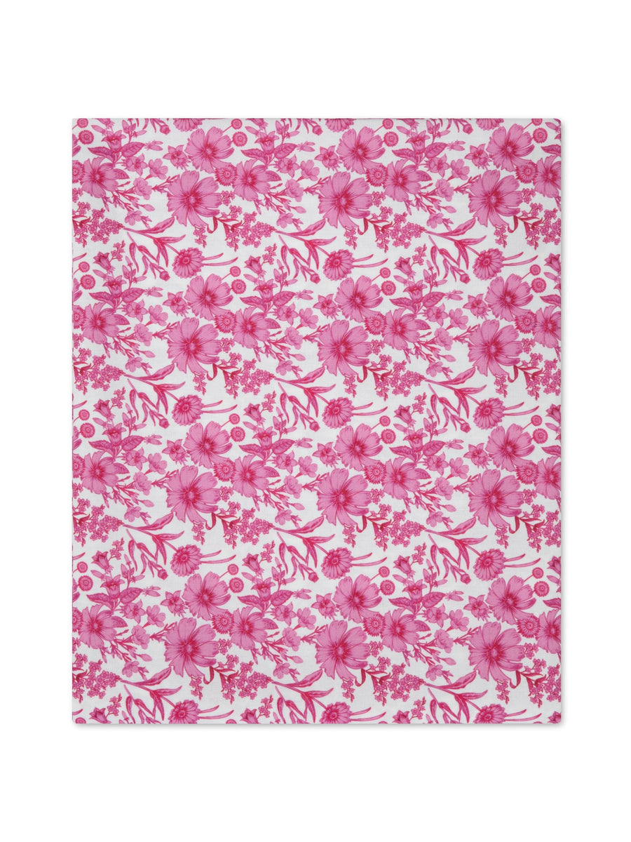 Mergim x Hommdays Tablecloth Pink Blooms in Linen - Mergim
