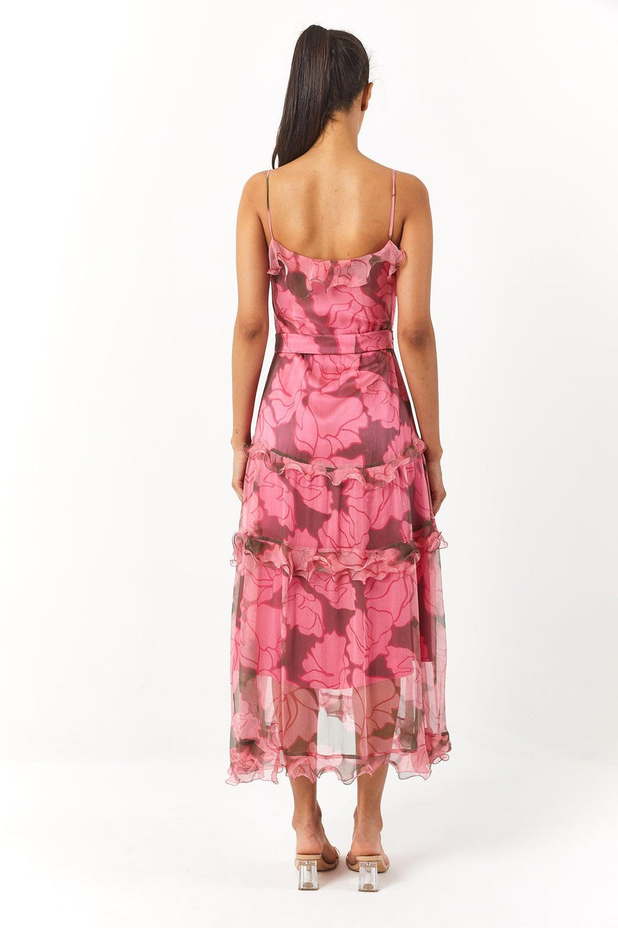 Vanessa Dress | Fuschia&Pink