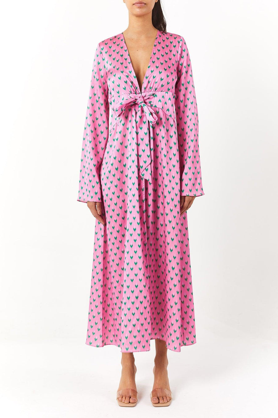 Carmellia Maxi Kimono | Pink&Green - Mergim