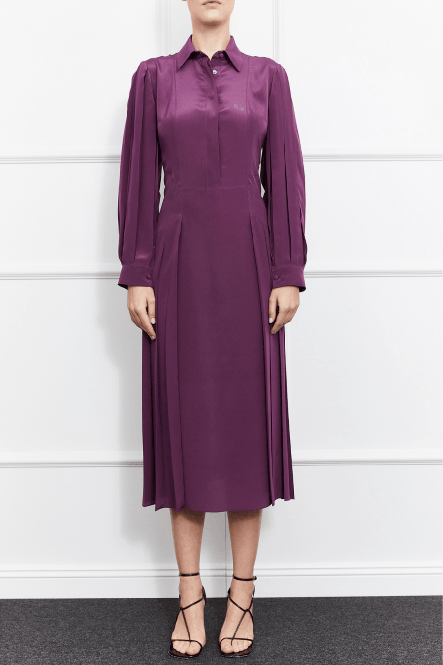 Gigi Silk Dress | Purple