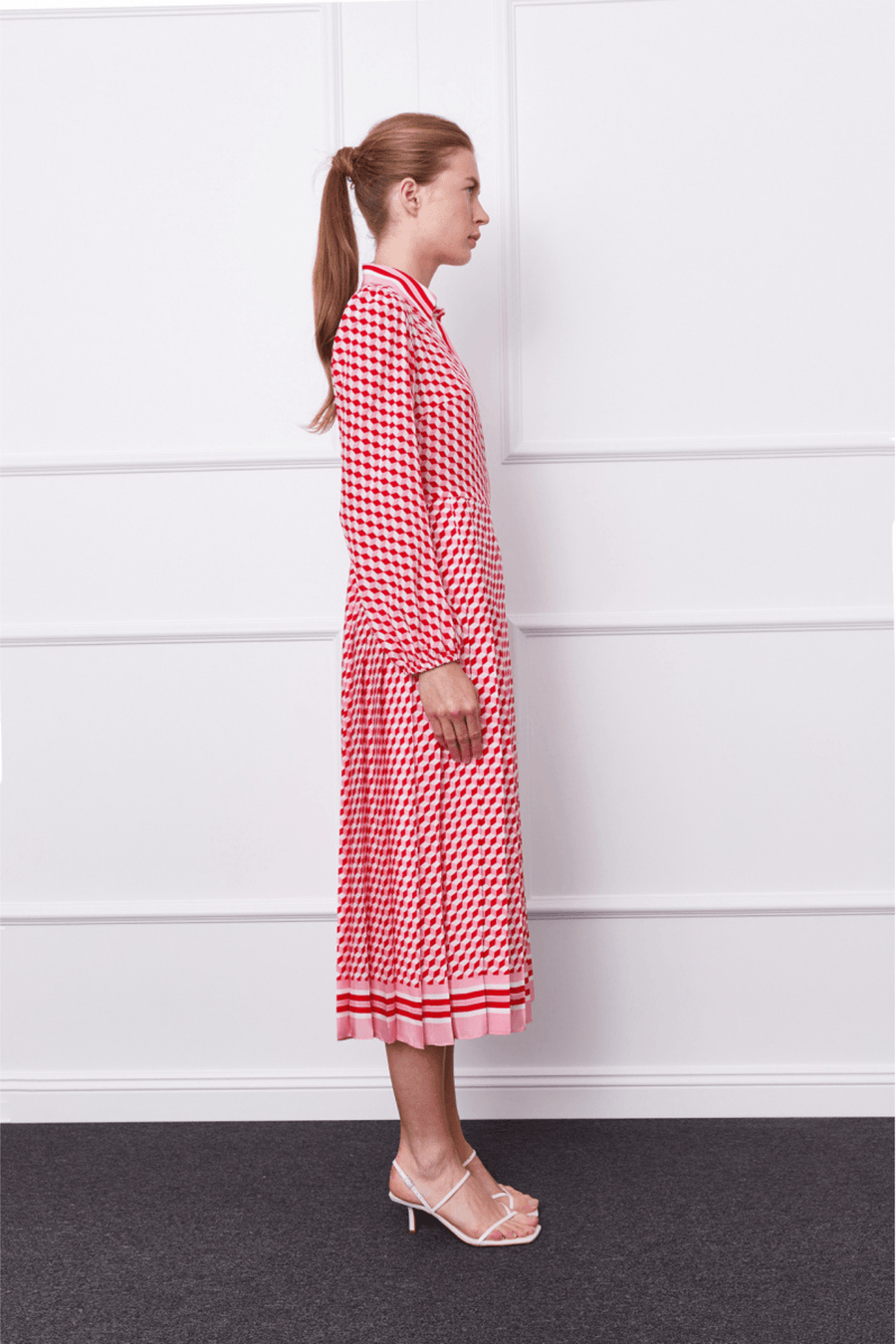 Anna Dress (Pink/Red)
