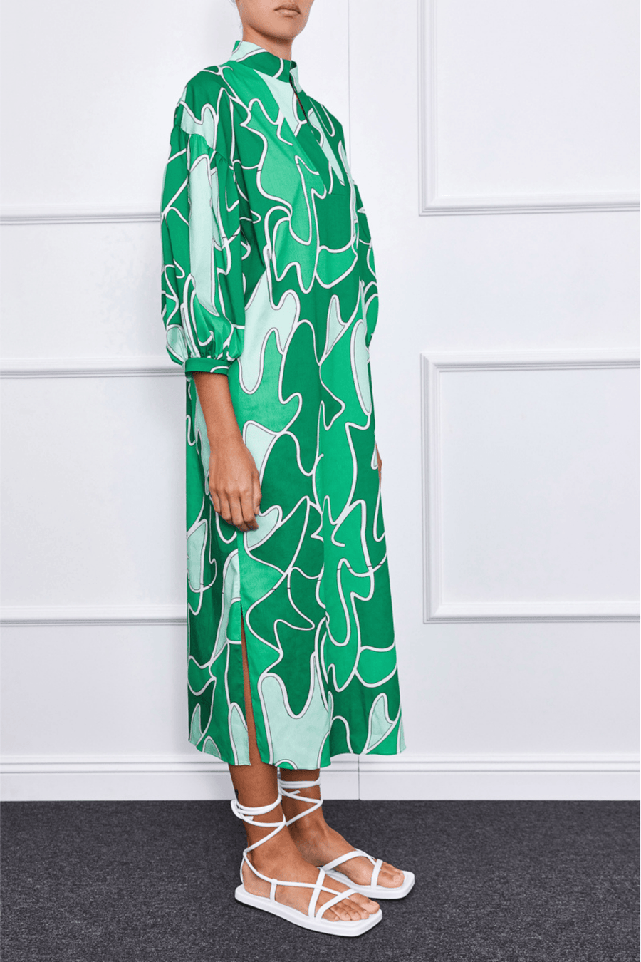 Claire Maxi Dress (Green) - Mergim