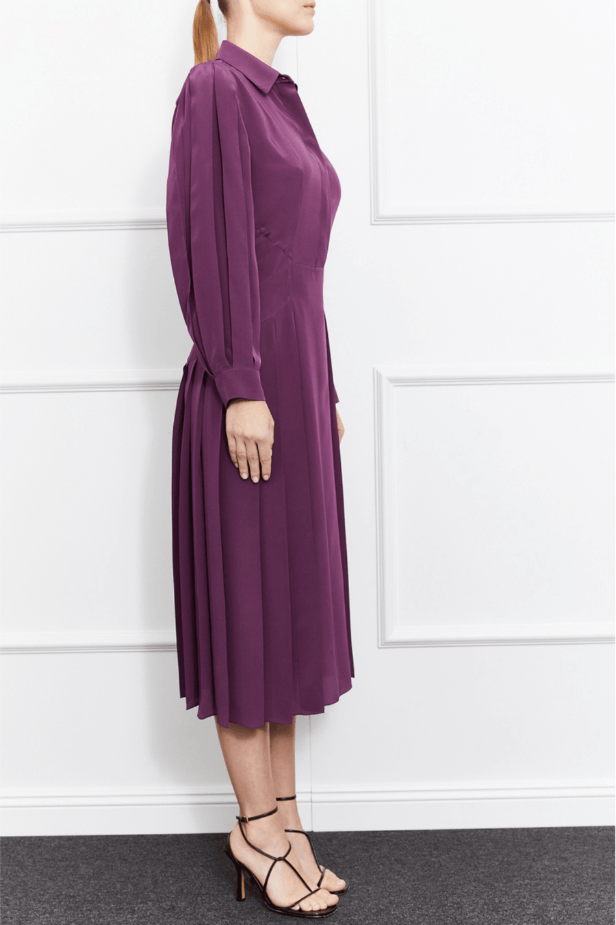 Gigi Silk Dress | Purple - Mergim