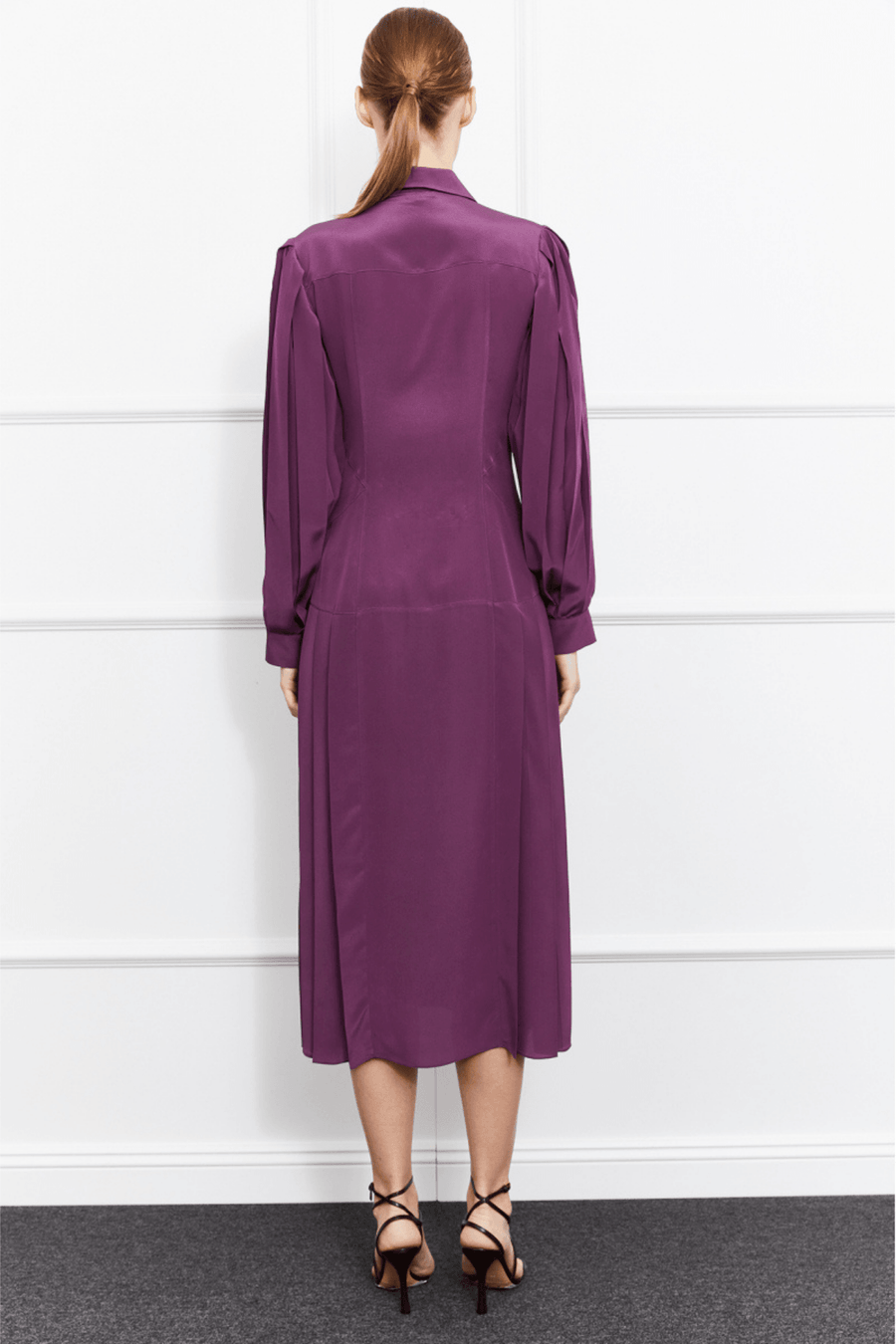 Gigi Silk Dress | Purple - Mergim