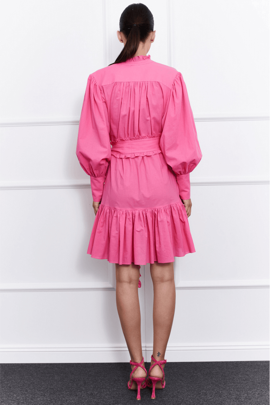 Jasmine Mini Dress (Pink) - Mergim