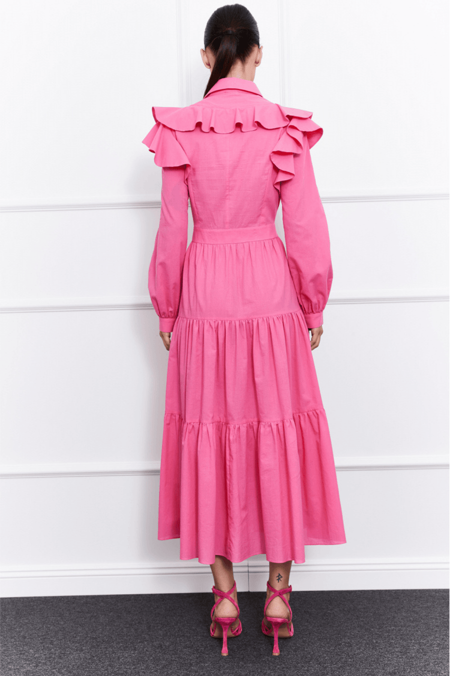 Liana Dress (Pink) - Mergim