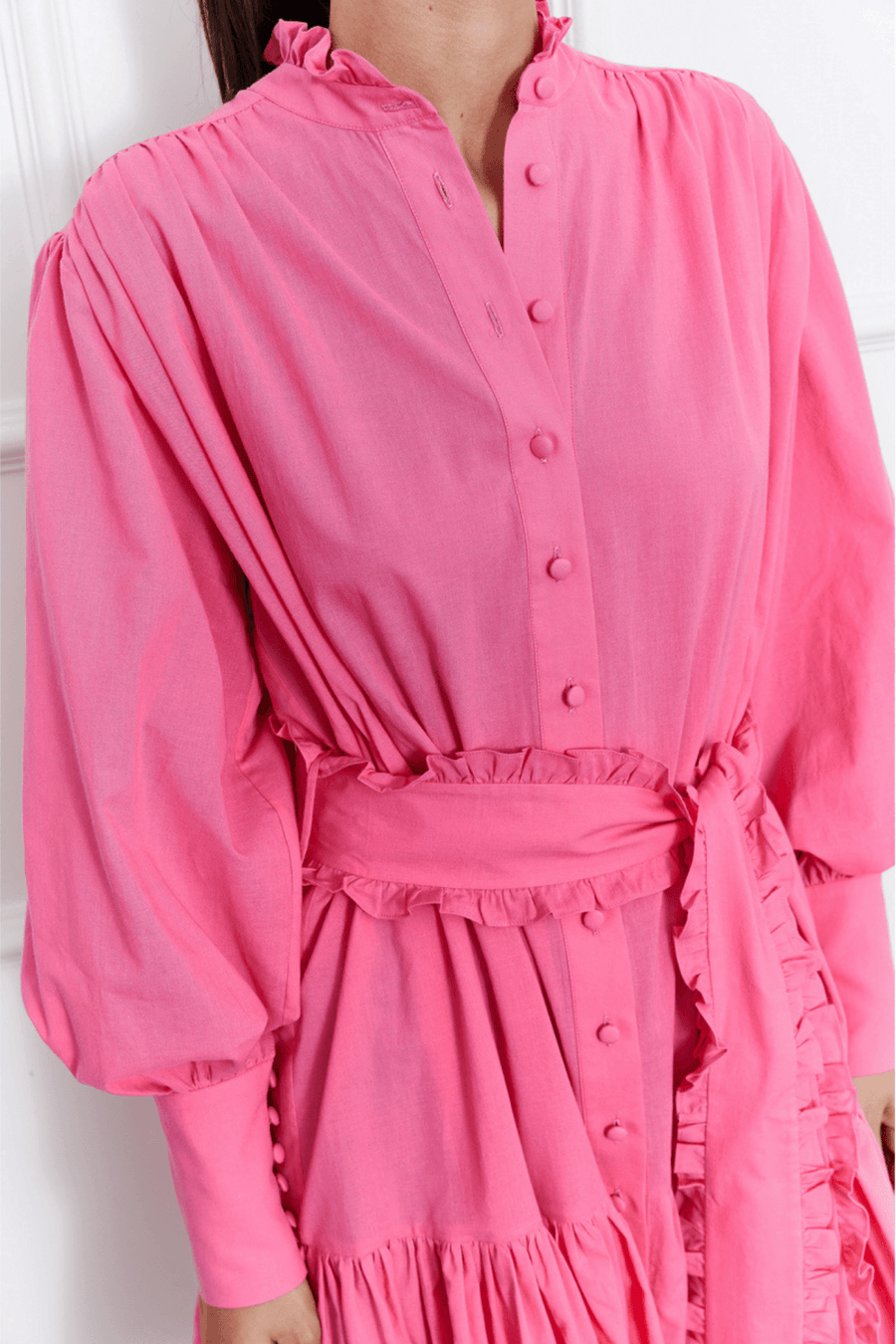 Jasmine Mini Dress (Pink) - Mergim