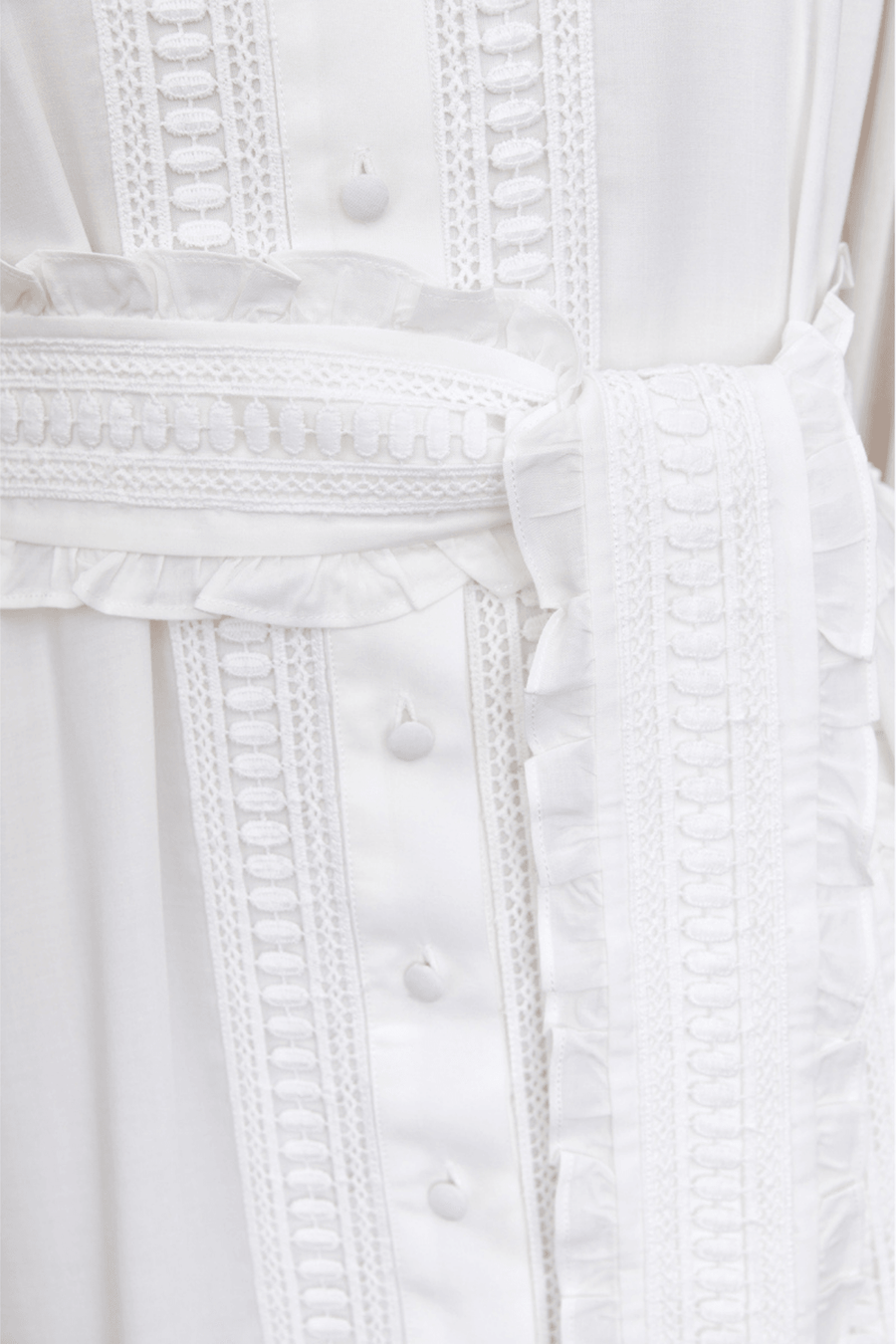 Jasmine Maxi Dress (White I) - Mergim