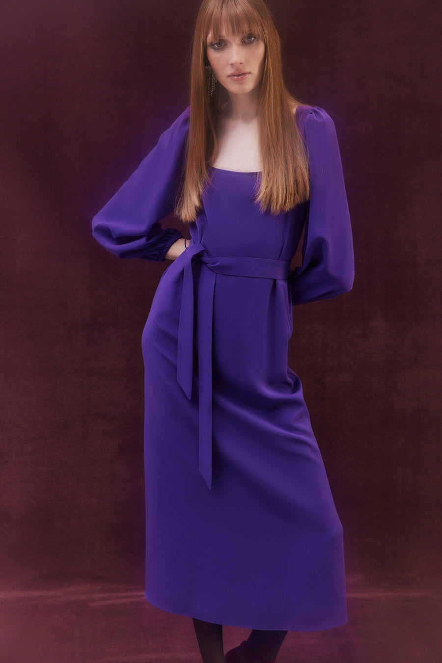 Mirella Dress | Purple - Mergim