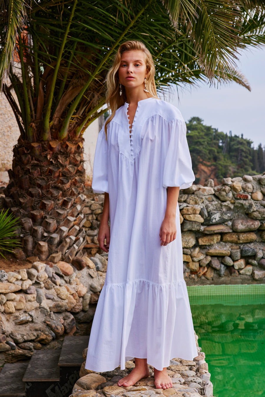 Alisya Maxi Dress | White