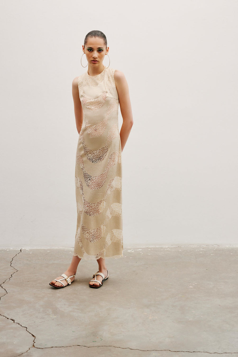 Rebecca Lace Dress | Gold