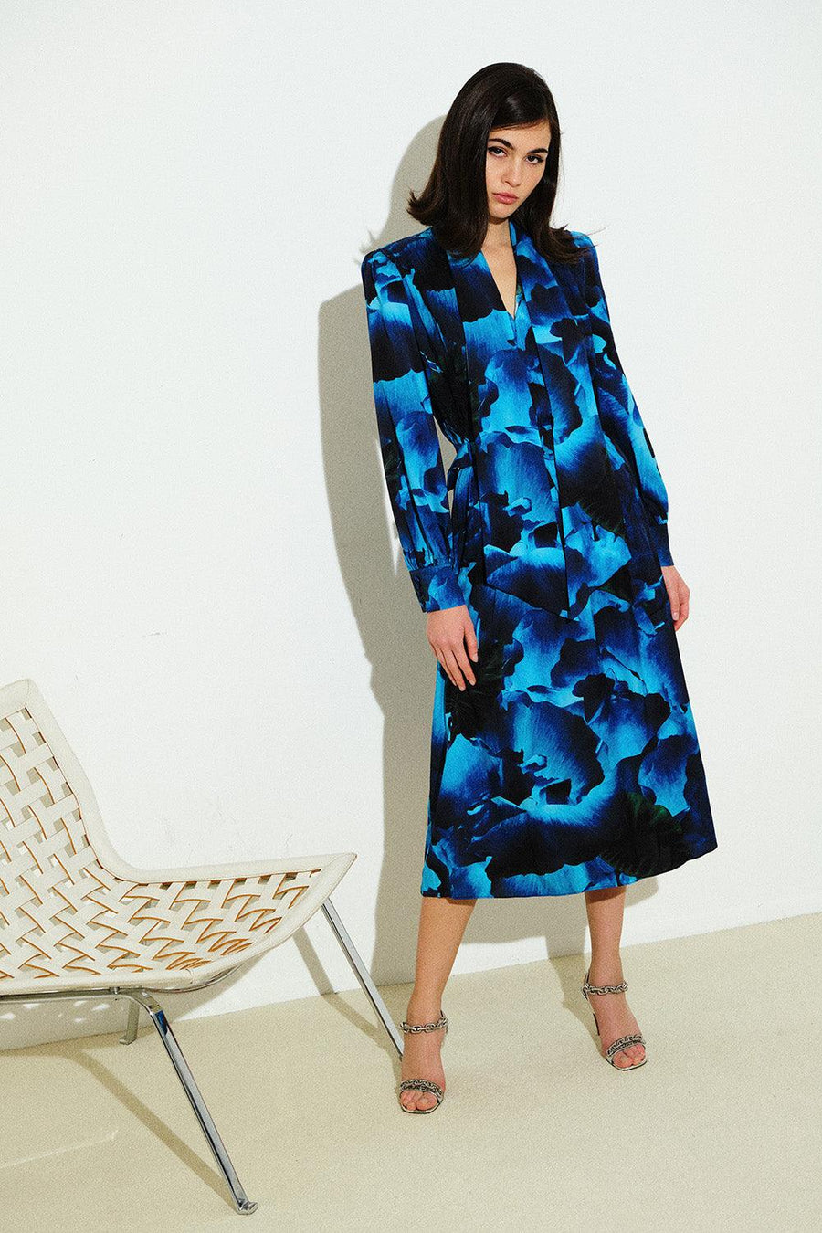 Kendall Silk Dress | Azurite - Mergim