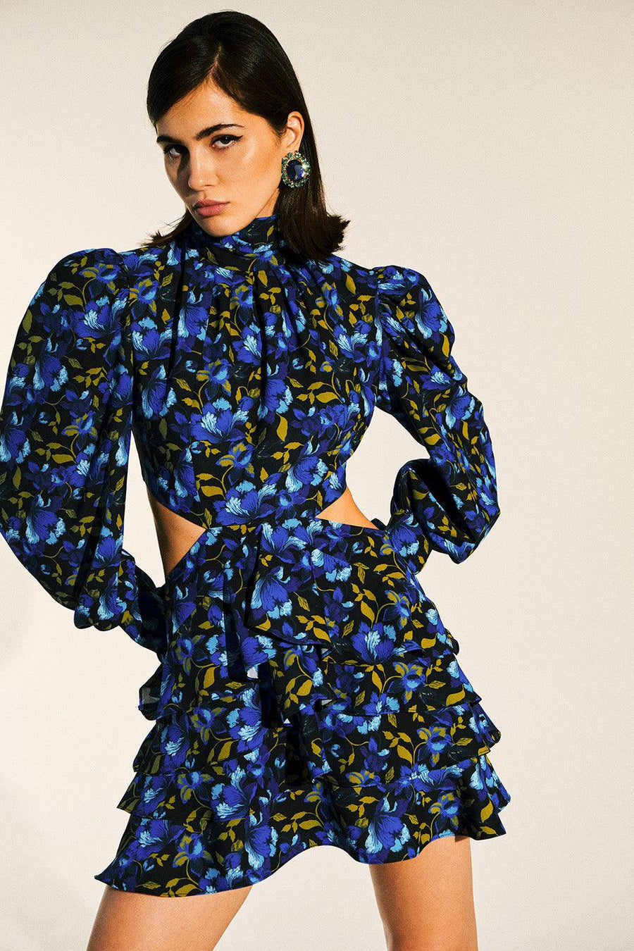 Dakota Long Sleeved Dress | Blue Lapis - Mergim